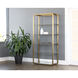 Ambretta Gold / Clear Bookcase, Large